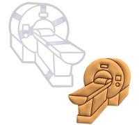 BAKERLOGY MRI Machine Cookie Cutter (Design: Magnetic Resonance Imaging Machine) - Detailed Biscuit Cutter Design for Baking and Crafts, Ideal on Fondant, Dough, Clay