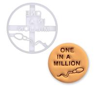 BAKERLOGY One in a Million Cookie Cutter - Fun Baby Shower & Pregnancy Announcement Biscuit Mold