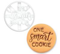 BAKERLOGY “One Smart Cookie” Cookie Cutter - Graduation Biscuit Cutter for School, College, Exam Success, Teacher Reward Cake Decorating Tool