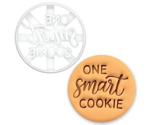 BAKERLOGY “One Smart Cookie” Cookie Cutter - Graduation Biscuit Cutter for School, College, Exam Success, Teacher Reward Cake Decorating Tool