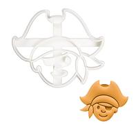 BAKERLOGY Pirate Boy Cookie Cutter - Detailed Biscuit Cutter Design for Baking and Crafts, Ideal on Fondant, Dough, Clay