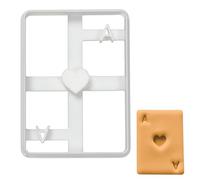 BAKERLOGY Poker Card Ace of Heart Cookie Cutter, Ideal for DIY Las Vegas Casino Theme Party - Ideal for Las Vegas Casino Theme Party