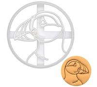 BAKERLOGY Puffin Portrait Cookie Cutter - Detailed Biscuit Cutter Design for Baking and Crafts, Ideal on Fondant, Dough, Clay