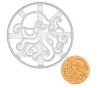 BAKERLOGY Realistic Octopus Cookie Cutter - Detailed Biscuit Cutter Design for Baking and Crafts, Ideal on Fondant, Dough, Clay