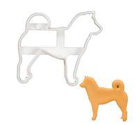 BAKERLOGY Shiba Inu Cookie Cutter - Detailed Biscuit Cutter Design for Baking and Crafts, Ideal on Fondant, Dough, Clay