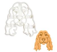 BAKERLOGY Show Cocker Spaniel Face Cookie Cutter - Detailed Biscuit Cutter Design for Baking and Crafts, Ideal on Fondant, Dough, Clay