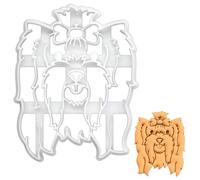 BAKERLOGY Show Yorkshire Terrier Face (Yorkie) Cookie Cutter - Detailed Biscuit Cutter Design for Baking and Crafts, Ideal on Fondant, Dough, Clay