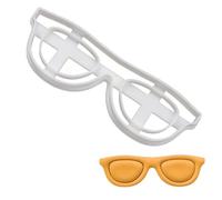 BAKERLOGY Spectacles Cookie Cutter - Detailed Biscuit Cutter Design for Baking and Crafts, Ideal on Fondant, Dough, Clay