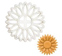 BAKERLOGY Sunflower Cookie Cutter - Detailed Biscuit Cutter Design for Baking and Crafts, Ideal on Fondant, Dough, Clay