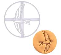 BAKERLOGY Swift Bird Cookie Cutter - Detailed Biscuit Cutter Design for Baking and Crafts, Ideal on Fondant, Dough, Clay