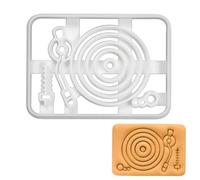 BAKERLOGY Vinyl Player Cookie Cutter - Detailed Biscuit Cutter Design for Baking and Crafts, Ideal on Fondant, Dough, Clay