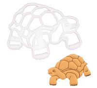 BAKERLOGY Wise Tortoise Cookie Cutter - Detailed Biscuit Cutter Design for Baking and Crafts, Ideal on Fondant, Dough, Clay