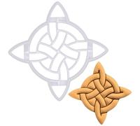 BAKERLOGY Witch Knot Cookie Cutter - Detailed Biscuit Cutter Design for Baking and Crafts, Ideal on Fondant, Dough, Clay