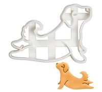 BAKERLOGY Yoga Dog Upward Facing Cookie Cutter - Detailed Biscuit Cutter Design for Baking and Crafts, Ideal on Fondant, Dough, Clay