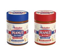 Bakeroo Crunchy & Creamy Peanut Butter | Each 454g | High Protein Spread Made with Roasted Peanuts | American Recipe | Rich Source of Energy & Fiber | Ideal for Breakfast, Shakes & Smoothies