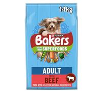 BAKERS Adult Dry Dog Food - Beef & Veg with Spirulina & Spinach 14KG