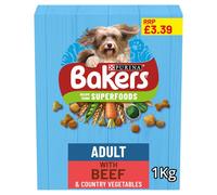 Bakers Adult with Tasty Beef & Country Vegetables 1kg (pack of 5)