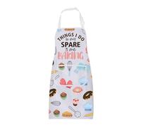 Bakers Apron with Pockets Baking Gifts for Baker Things I Do In My Spare Time Baking Cooking Kitchen Apron Funny Baking Apron