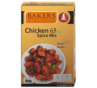 Bakers Chicken 65 Spice Powder, Authentic Indian Seasoning for Chicken, Ready-to-Use Mix for Delicious and Flavorful Dishes - 100g (Pack of 1)