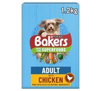 BAKERS Chicken with Vegetables Dry Dog Food 1.2kg (Pack of 5)