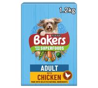 BAKERS Chicken with Vegetables Dry Dog Food 1.2kg (Pack of 5)