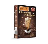 BAKERS Chocolate Flavour Powder Milk Shake Mix, Instant Preparation No Sugar Needed- 100g (Pack Of 1)