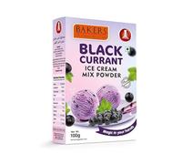 BAKERS Classic & Delightful Black Current Ice Cream Powder, Easy to Make No Sugar Needed Perfect Dessert Mix - 100g (Pack Of 3)