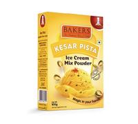 BAKERS Classic & Delightful Kesar Pista Ice Cream Powder, Easy to Make No Sugar Needed Perfect Dessert Mix - 100g (Pack Of 2)