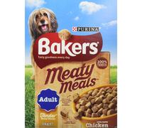 Bakers Complete Dog Food Meaty Meals Tasty Chicken, 1 kg