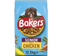 Bakers Senior Dry Dog Food Chicken and Veg - 12.5kg