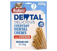 Bakers Dental Delicious Medium Dog Chews Chicken 200g, Pack of 6