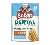 Purina Bakers Dental Delicious Chicken Chews Dog Treats 200g