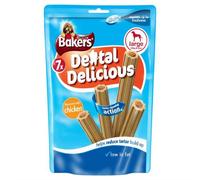 Bakers Dental Delicious Large Dog Treats Chicken 7 per pack (PACK OF 6)
