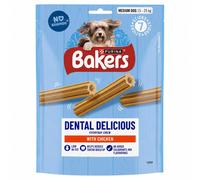 Bakers Dental Delicious Medium Dog Treats Chiclen 7 per pack (PACK OF 4)