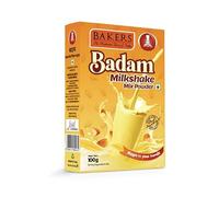 BAKERS Hot & Cold Badam Drink Mix, Almond & Saffron Flavoured Drink Mix - 200 g (Pack Of 2)