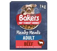 BAKERS Meaty Meals Dry Dog Food - Beef - 1kg Box