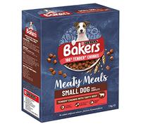 BAKERS Meaty Meals Dry Dog Food - Small Dog - Beef - 1kg Box