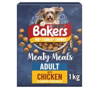 Bakers Meaty Meals Dog Food With Tender Chunks Rich in Chicken - Size: 1kg