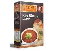 Bakers Pav Bhaji Masala, Authentic Spice Blend for Flavorful Pav Bhaji - 100gms (Pack of 3)