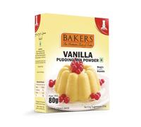 Bakers Pudding Powder, Instant Dessert Mix (80g (Pack Of 3), Vanilla)