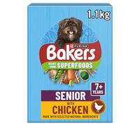 BAKERS Senior Chicken with Vegetables Dry Dog Food,1.1kg (pack of 5)