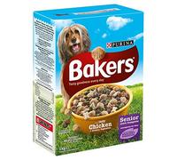 Bakers Senior Dog Chicken & Veg Dry Food 1kg (PACK OF 4)