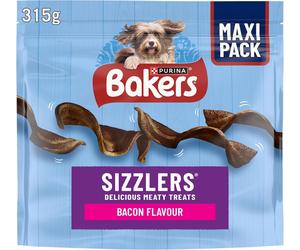 BAKERS Sizzlers Bacon Dog Treats 315G (Pack of 3)