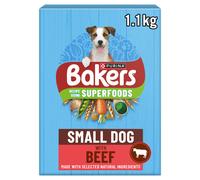 BAKERS Small Dog Beef Dry Dog Food 1.1kg (Pack of 5)