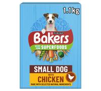 BAKERS Small Dog Chicken Dry Dog Food 1.1kg (Pack of 5)
