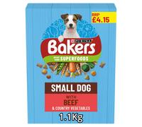 Bakers Small Dog with Tasty Beef & Country Vegetables 1.1kg (Pack of 5)