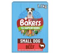 Bakers Complete Adult Beef and Country Vegetables Small Dog Food - 1.1kg Bag