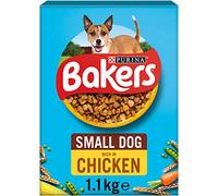 Bakers Small Dry Dog Food Chicken & Veg 1.1kg (Pack of 4)