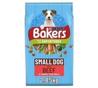 BAKERS Superfoods Small Dog Beef with Vegetables Dry Dog Food 2.85kg (pack of 4), Pack of 4