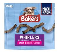 BAKERS Whirlers Bacon and Cheese Dog Treats 450g (Pack of 3)